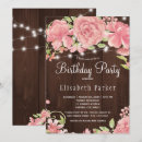 Search for rustic wood birthday invitations Watercolor