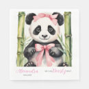 Search for panda napkins Girl