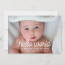 Search for hello world birth announcement cards Simple