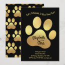 Search for paw print birthday invitations Cute