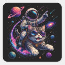 Search for cats in space stickers Astronaut cat