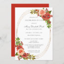 Search for red rose funeral invitations In loving memory