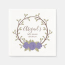 Search for purple floral napkins Girly