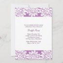 Search for floral retirement party invitations Purple