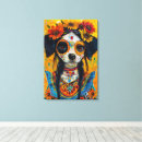 Search for sugar skull canvas prints Dia de muertos