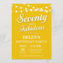 Search for woman seventieth birthday invitations 70 and fabulous