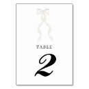 Search for bow wedding table cards Formal