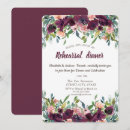 Search for chic rehearsal dinner invitations Burgundy
