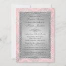 Search for peach and silver bridal shower invitations Coral
