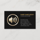 Search for audio speaker business cards Disc jockey