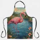 Search for retro flamingo aprons Vacation