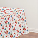 Search for red white and blue tablecloths America
