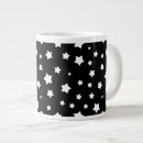 Search for black star mugs Black and white