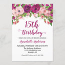Search for pink purple birthday invitations Watercolor