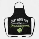Search for st patrick day aprons Leprechaun