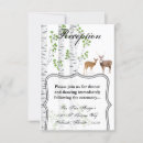 Search for deer rehearsal dinner invitations Woodland