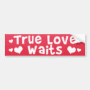 Search for true bumper stickers True love waits