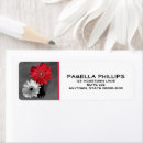 Search for black white and red return address labels Flowers