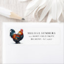 Search for rooster return address labels Barnyard