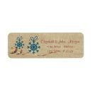 Search for burlap wedding return address labels Winter