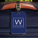 Search for initials luggage tags Simple