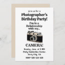 Search for camera birthday invitations Photography