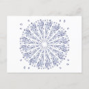 Search for mandala pattern postcards Blue