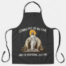 Search for out of my kitchen aprons Christian
