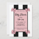 Search for black and white stripes baby shower invitations Chic