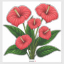 Search for anthurium stickers Red