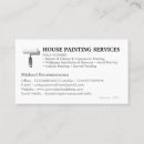 Search for house painter business cards Home improvement