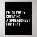 Search for spreadsheet posters Accounting