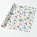 Search for dinosaurs wrapping paper Modern