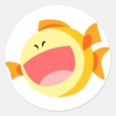 Search for happy fish stickers Cartoon