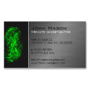 Search for protection business cards Detective
