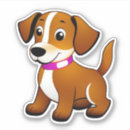Search for dog cartoon stickers Brown