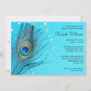 Search for feather bridal shower invitations Aqua