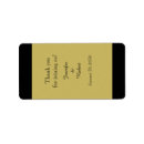Search for gold lips return address labels Black and gold