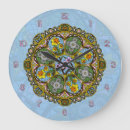 Search for stained glass clocks Butterfly