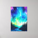 Search for aurora canvas prints Purple