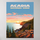 Search for vintage maine travel posters Acadia national park