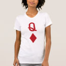 Search for queen of diamonds tshirts Poker