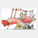 Search for cartoon flying plane stickers Aviation