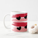 Search for pink and black striped mugs Modern