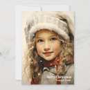 Search for little girl small christmas cards Vintage