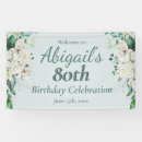 Search for 80th birthday banners Floral