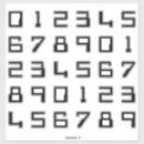 Search for number 0 stickers Numbers