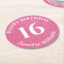 Search for glitter coasters Sweet 16