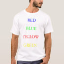 Search for red blue green yellow tshirts Colours