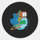 Search for funny birds stickers Ornithologist